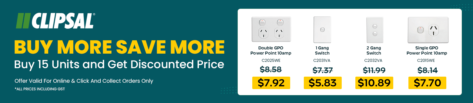 Clipsal Buy More Save More Promotion – Buy 15 Units and Receive Discounted Prices on Selected C2000 Products