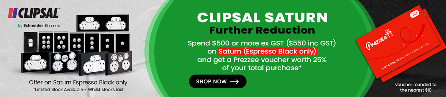 Clipsal Saturn Espresso Black Offer