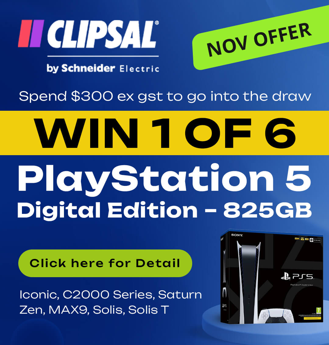 Clipsal November Offer