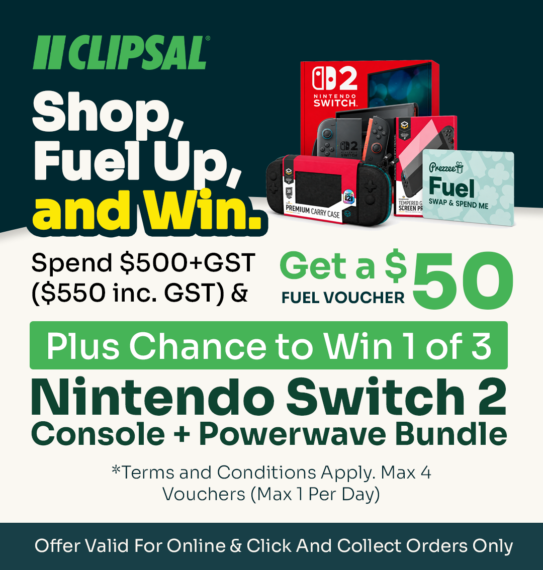 Shop, Fuel Up, and Win