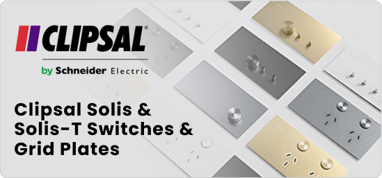 Clipsal Solis & Solis T Switches & Grid Plates