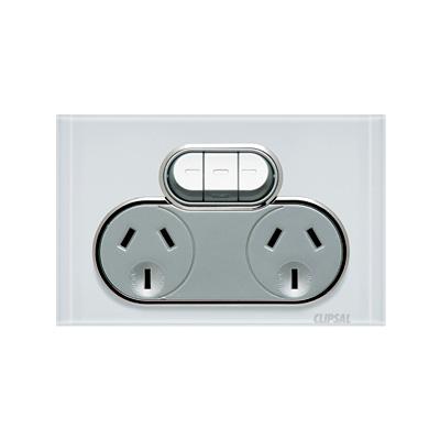 clipsal-saturn-glass-range-double-power-point-extra-switch-10amp-pure-white