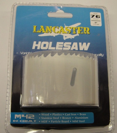 Lancaster 76mm Holesaw
