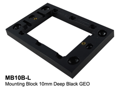 10mm Mounting Block Black - Connected Switchgear