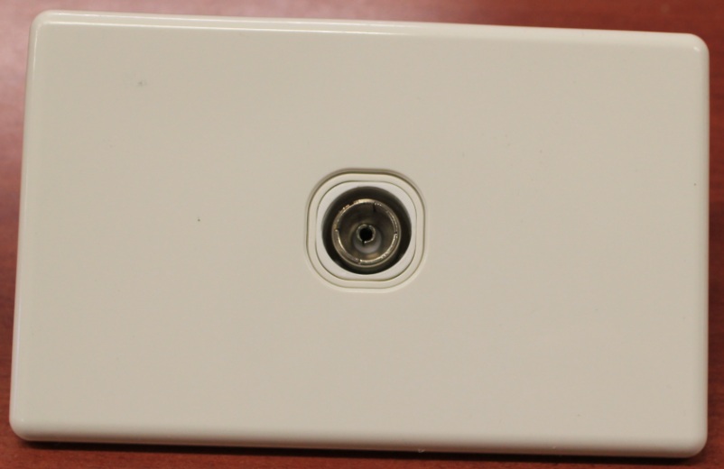 Pal to F Type TV Socket in Wall Plate - SPARKELEC