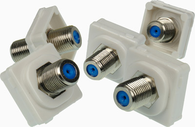 F to F TV Mechanism Fits Clipsal, QCE & Connected Wall Plates