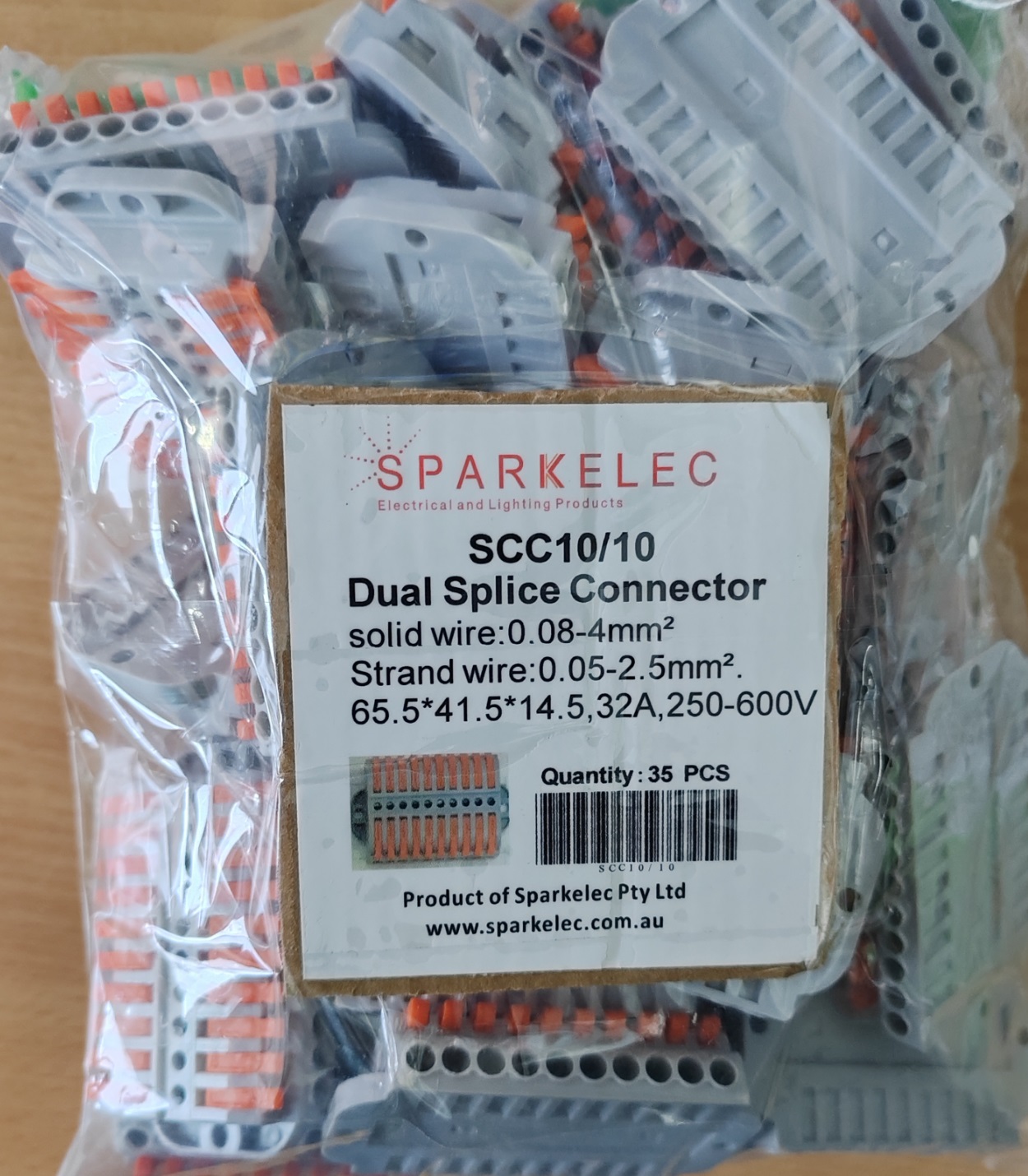 Sparkelec 10 Pin - Dual Splice Connectors - 35 Pack - SSC10/10