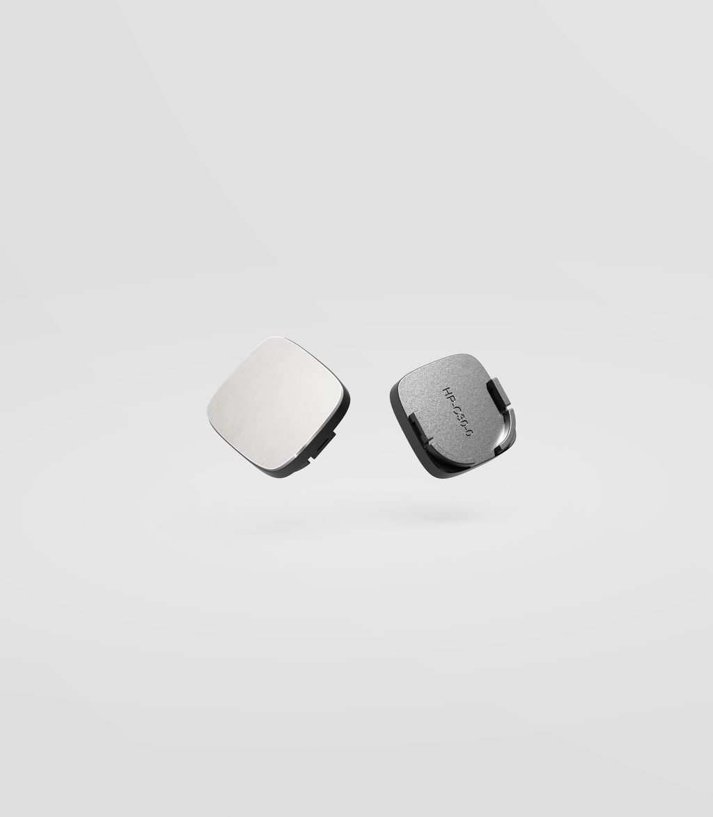 ZETR Closed H Shape Button Cover with C30 Fitting Steel - ZB-HP-C30-1-SS8