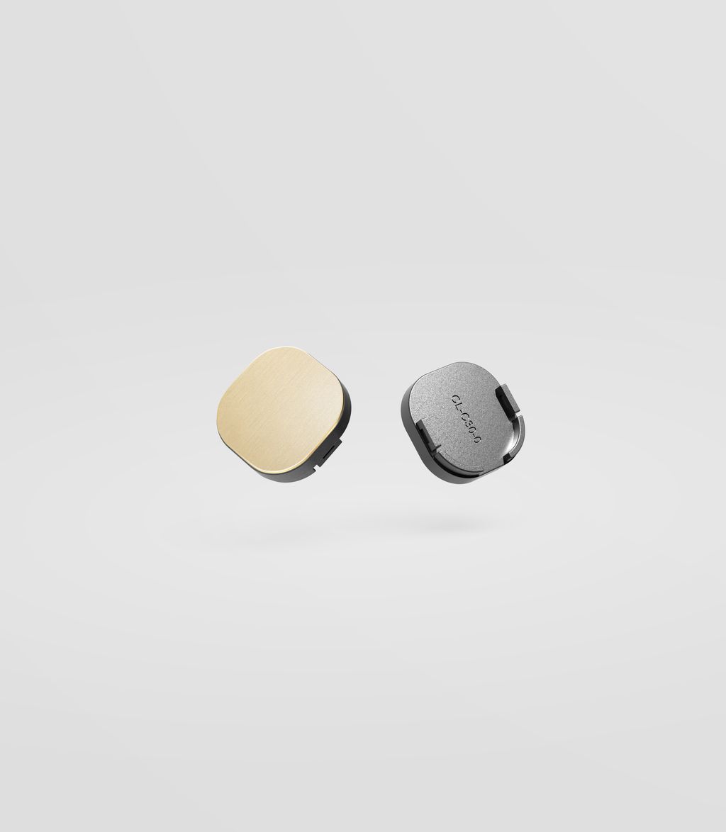 ZETR Closed C Shape Button Cover with C30 Fitting Natural Brass - ZB-CL-C30-1-NB0