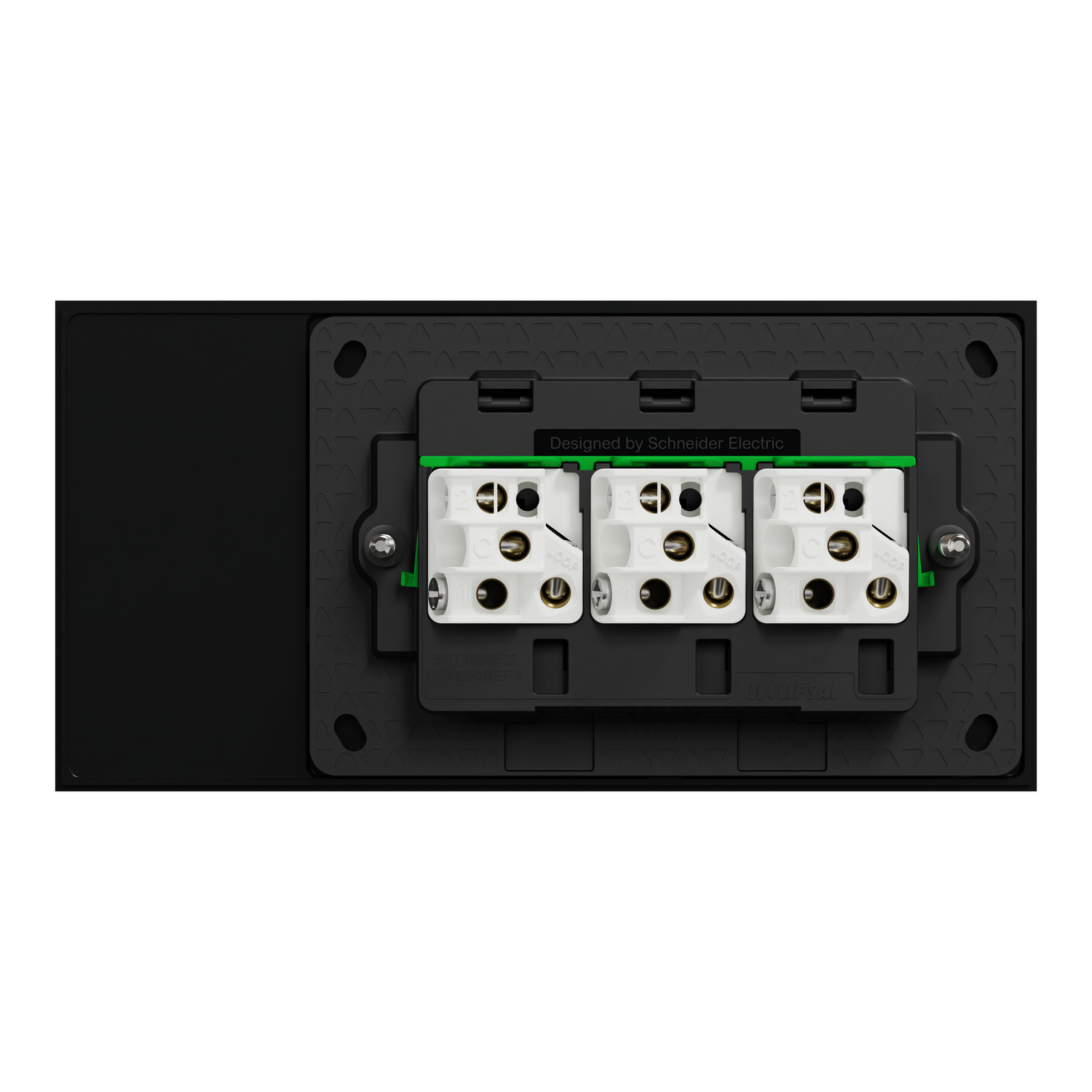clipsal-solis-t-series-3-gang-horizontal-switch-20a16ax-ebony-aluminium-cli1043ta-ea