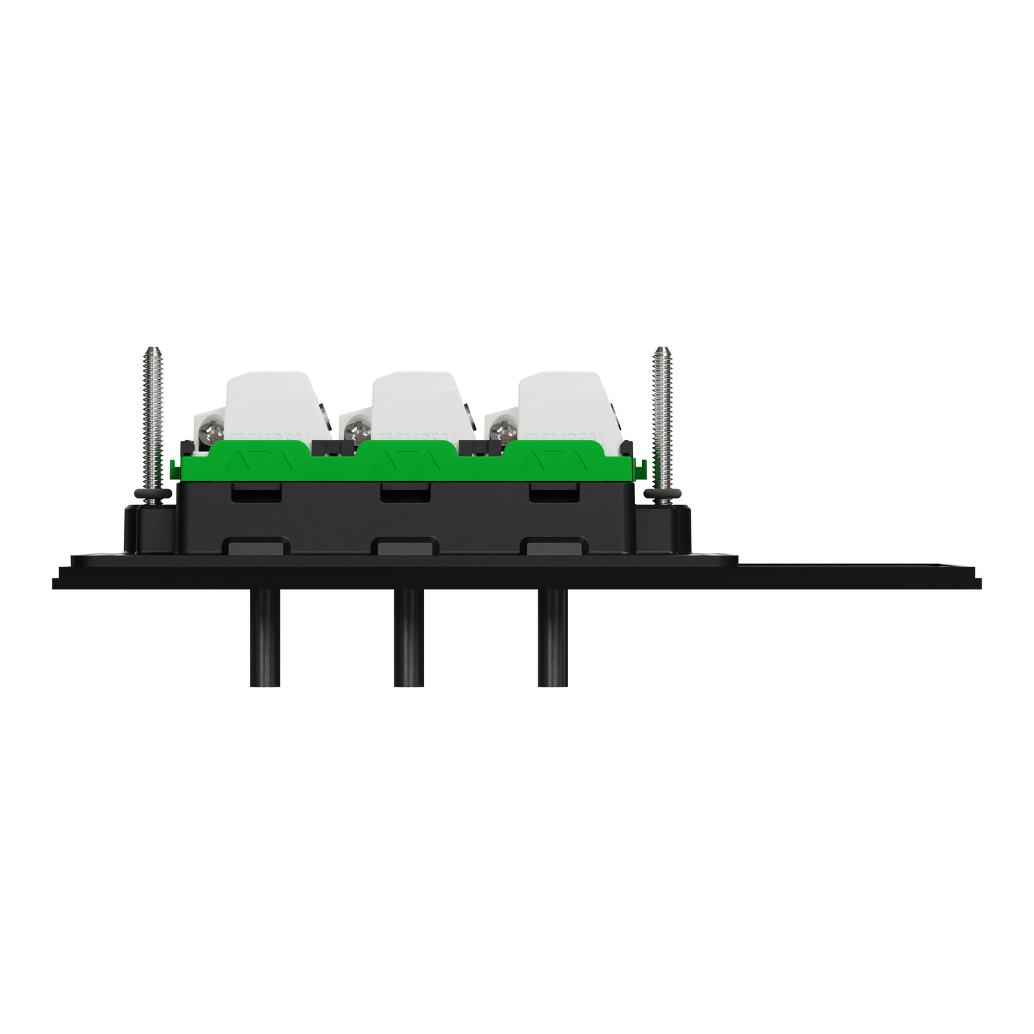 clipsal-solis-t-series-3-gang-horizontal-switch-20a16ax-ebony-aluminium-cli1043ta-ea