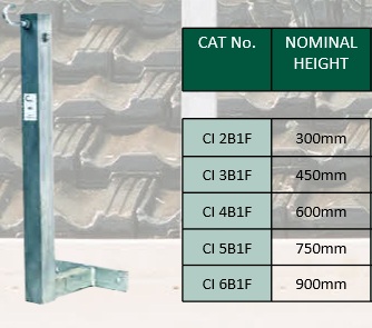 600mm Fascia Mount Point of Attachment Bracket - NSW Approved CI4B1F/FB607303