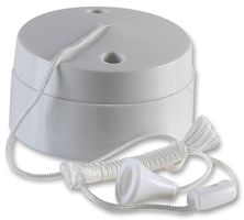 HPM Ceiling Switch Pull Cord 10amp White - HPM601WE