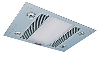 Martec Linear Bathroom Heater with 1000W Halogen Heat Lamp SILVER - NEW SLIMLINE RANGE! MBHL1000S