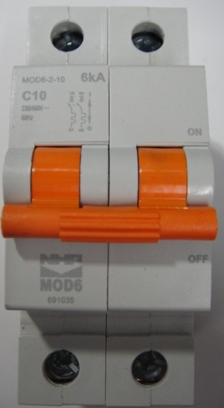 NHP 2 Pole MCB Circuit Breaker 63amp 6KA MOD6