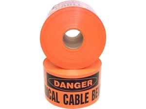 Orange Underground Warning Tape 100 Metre Roll - BES-150100UWT