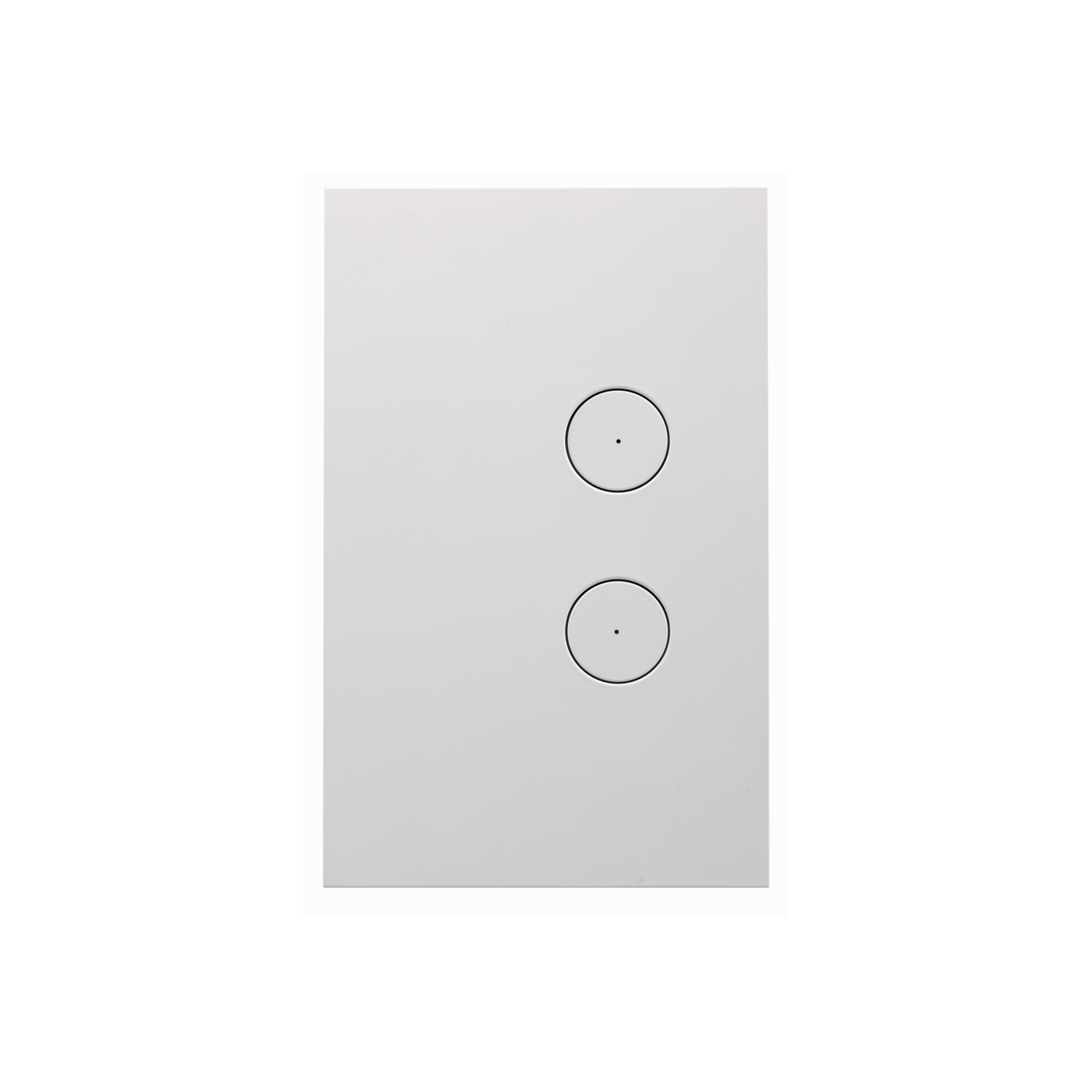 Clipsal Saturn 2 Gang Switch GRID & PLATE PLATE ONLY (NO SWITCH MECH) - ZEN WHITE - Z4062VH-ZW