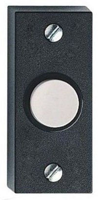 Friendland Honeywell D824 Dimex Black Bell Push with White Button, Slim Plastic Push Bell