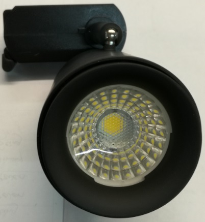 15w Dimmable LED Track Light WARM WHITE - BLACK Fitting TH15BK/WW