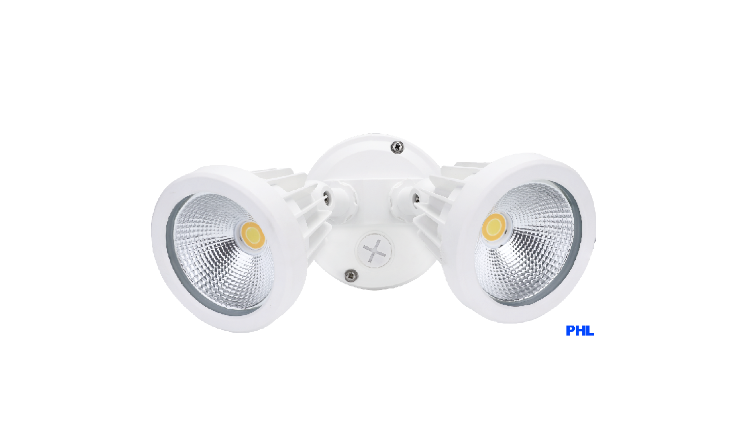 Twin LED Flood Light *WHITE& NON SENSOR IP44 Rated - AC4265WH
