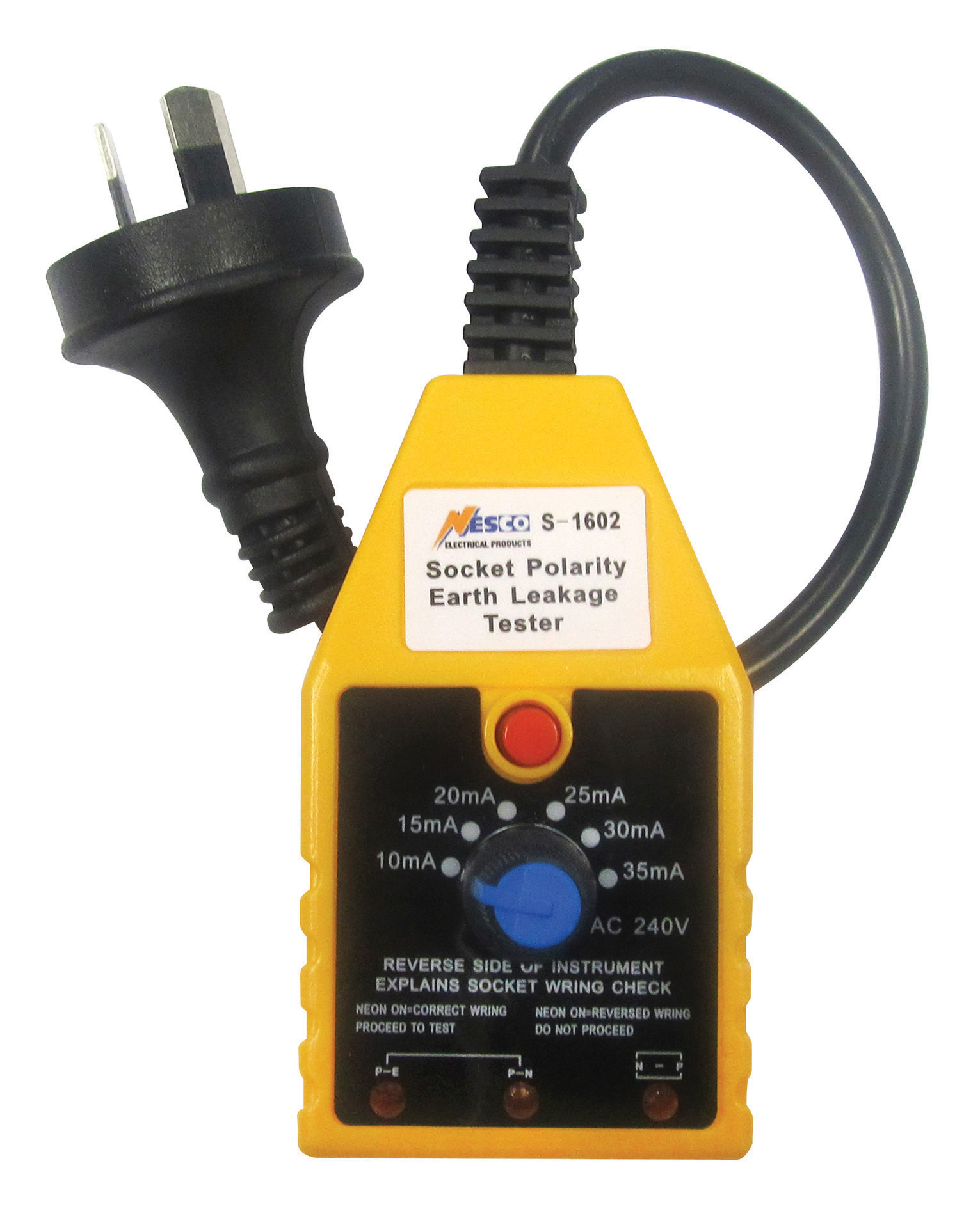 NESCO RCD Tester / Power Tester S-1602