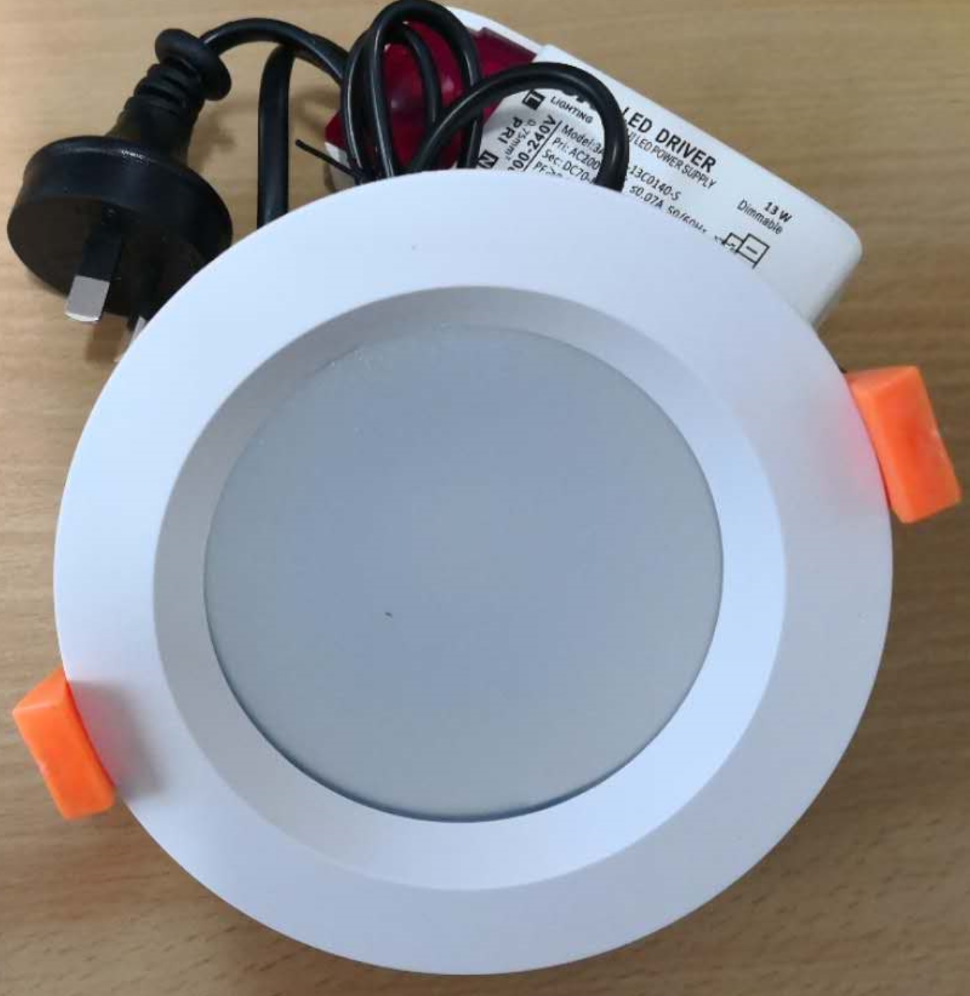 13w Dimmable LED Downlight with 5 Colour Selector Switch - 3000K,4000K,4500K,5000K,5700K