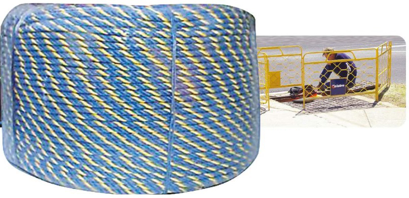 Telstra Rope Blue / Yellow 6mm x 400 Meter Coil - OMEGA TR6400