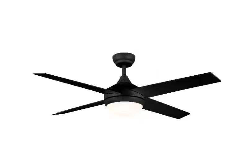 52" / 1300mm Ceiling Fan with with 20w LED Light - BLACK Fitting - MP1248/20W/BLACK
