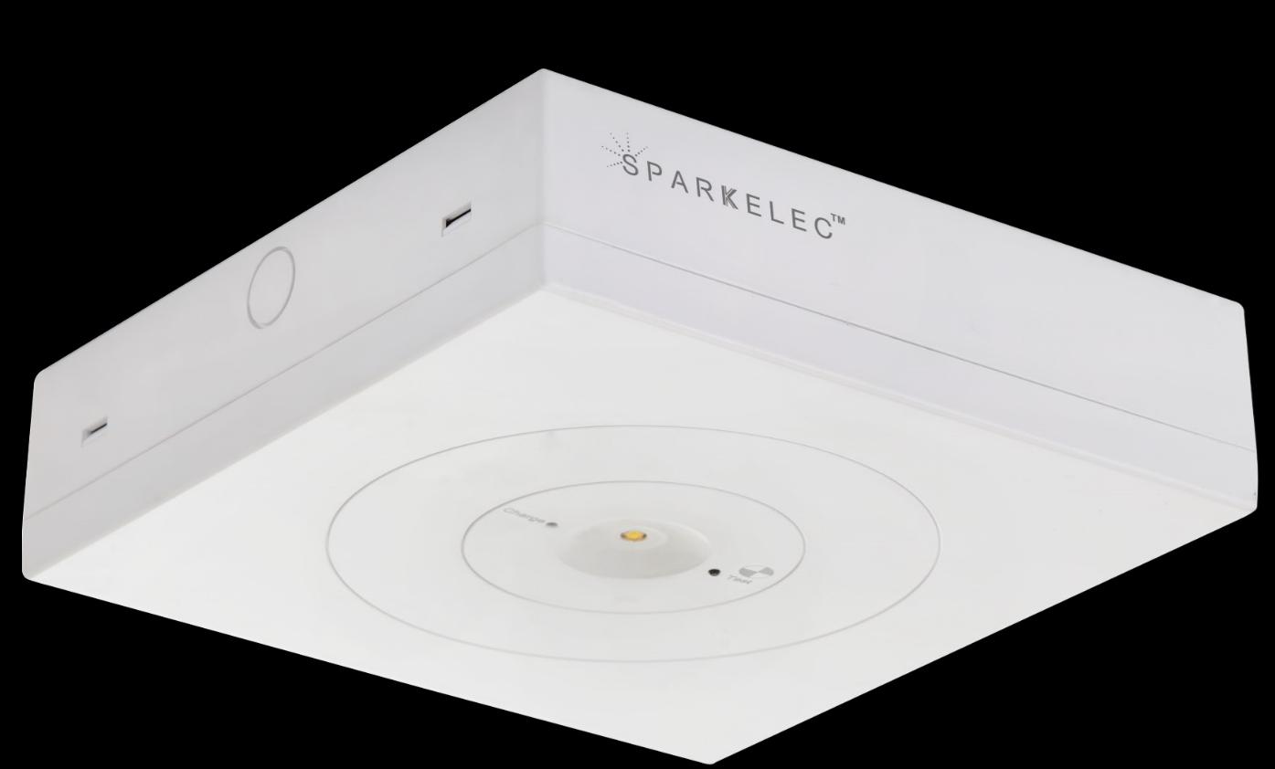 sparkelec-surface-mount-d40-4w-led-emergency-light-lifepo4-lithium-gen2-sp3002wh-on-special