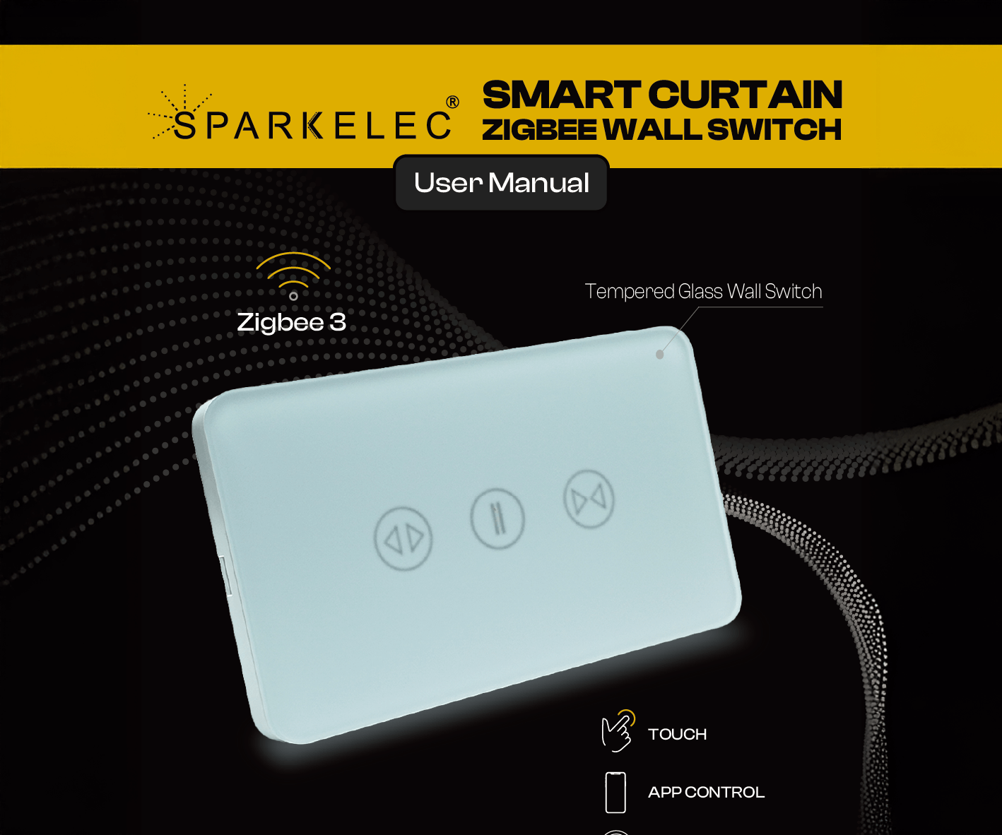 Smart Curtain Zigbee Wall Switch