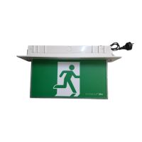 SPARKELEC RECESSED MOUNT SLIMLINE LED Exit Sign Gen3 LiFEPO4 Lithium Battery - SP2003WH+SP2003ADP